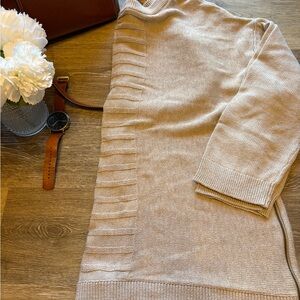 Lane Bryant Women's Tan Crew Neck Sweater